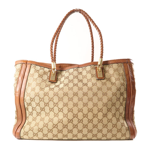 GUCCI GG Shoulder Bag 269945 Canvas Brown