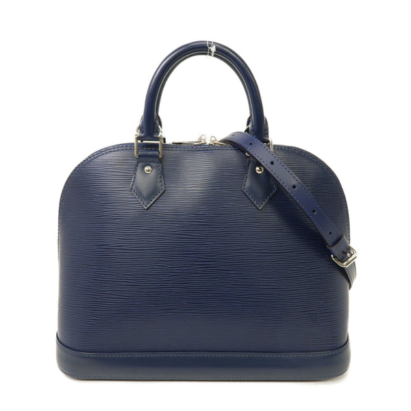 LOUIS VUITTON LV SHW Alma PM 2 Way Shoulder Handbag M40948 Epi Leather Navy