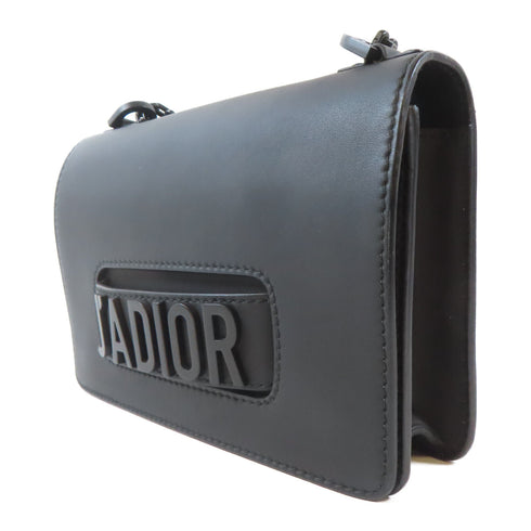 Christian Dior CD J'odior So Black Chain Shoulder Bag Calfskin Leather Black