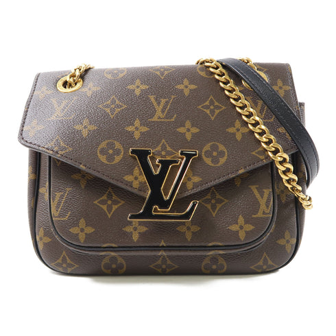 LOUIS VUITTON LV GHW Passy Shoulder Bag M45592 Monogram Brown