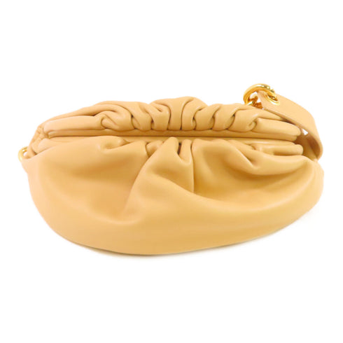 BOTTEGA VENETA BV GHW The Belt Chaon Pouch Waist Bag Calfskin Leather Beige