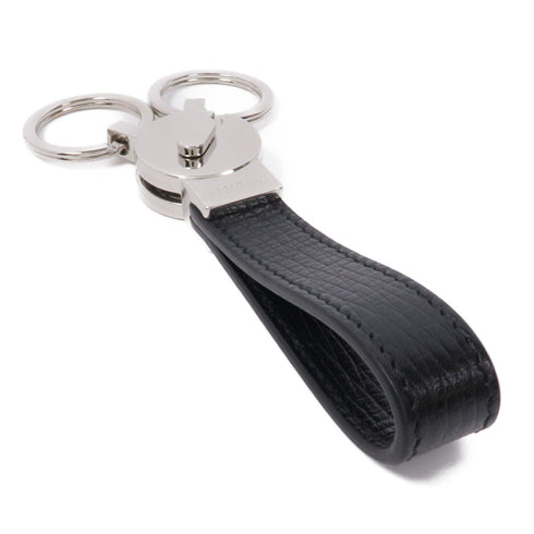 Salvatore Ferragamo SHW Key Ring Calfskin Leather Black