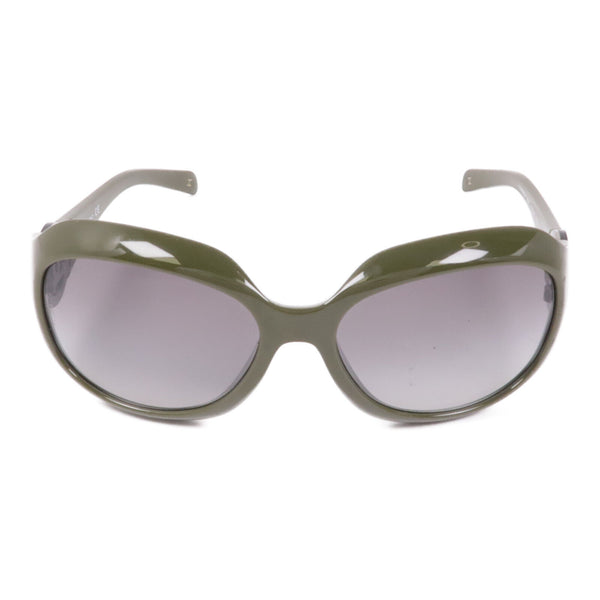 CHANEL CC Sunglasses PVC Green