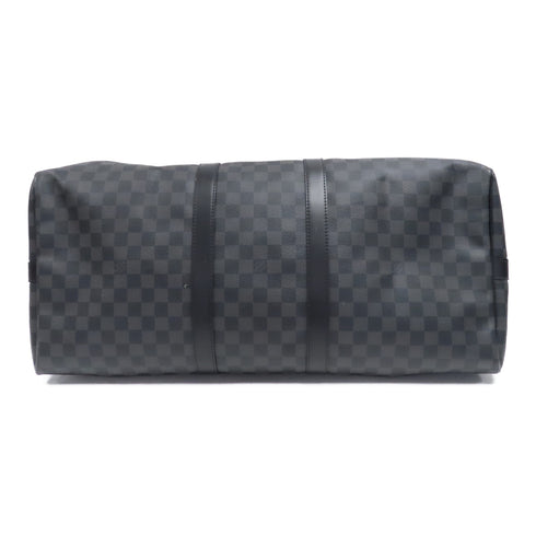 LOUIS VUITTON LV SHW Keepall 55 Boston Travel Bag N41413 Damier Graphite Gray