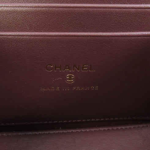 CHANEL Quilted CC GHW Vanity Case Chain Shoulder Bag Calfskin Leather Black