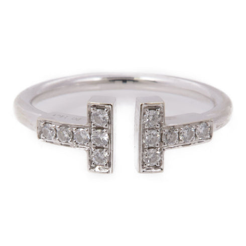 TIFFANY&CO T Ring Diamond Ring US#6