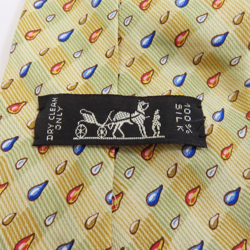 HERMES Tie Silk Yellow v1