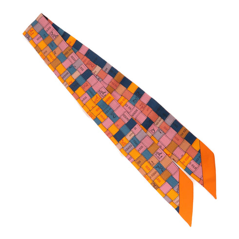 HERMES Twilly Silk Orange