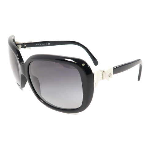 CHANEL CC Sunglasses PVC Black v4