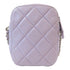 CHANEL Quilted CC SHW Chain Shoulder Bag Lambskin Leather Purple