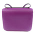 HERMES PHW Constance Mini Shoulder Bag Evercolor Leather Anemone Purple