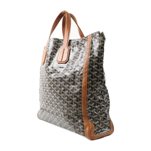 GOYARD SHW Tote Bag Handbag Coated Canvas Brown