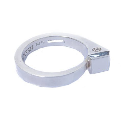 HERMES Clou De Forge Ring 925 Pure Silver US#6.75