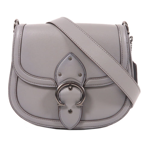COACH Shoulder Bag G2020-C0749 Calfskin Leather Grey