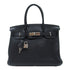 HERMES PHW Birkin 30 Handbag Togo Leather Noir Black