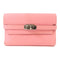HERMES PHW Kelly Wallet Trifold Wallet Epsom Leather Rose Confetti Pink