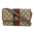 GUCCI GG GHW Shoulder Bag PVC Coated Canvas 645082 Brown