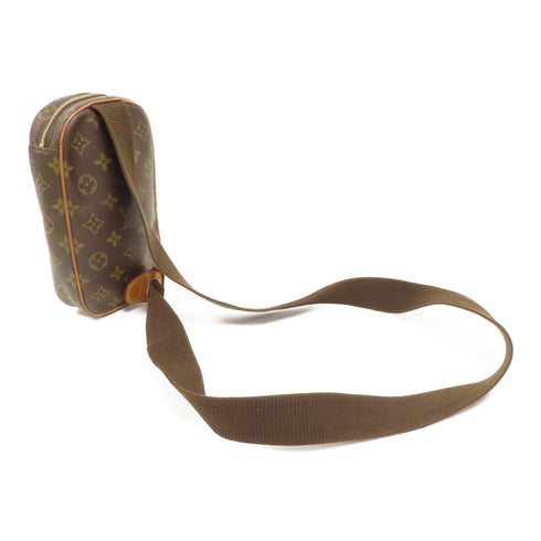 LOUIS VUITTON LV GHW Pochette Gange Waist Bag M51870 Monogram Brown