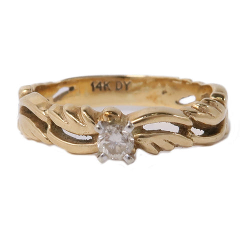 JEWELRY Diamond Ring 14K Yellow Gold US#5.25