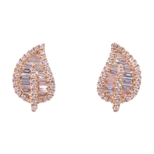 Jewelry GHW Diamond Earrings 18K Rose Gold