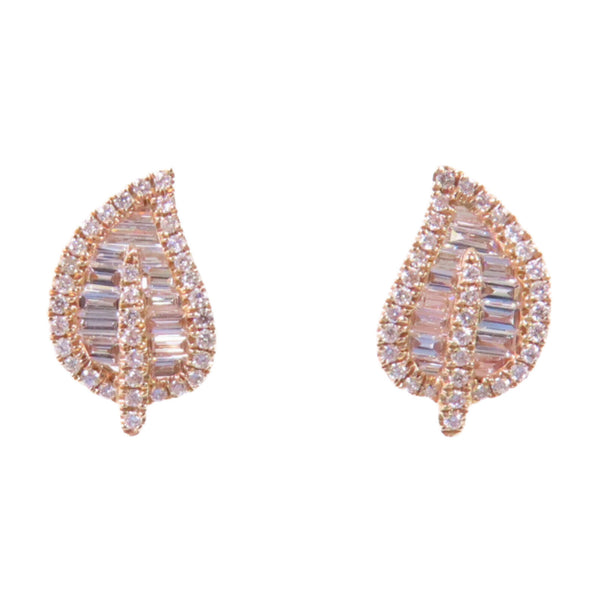 Jewelry GHW Diamond Earrings 18K Rose Gold