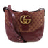 GUCCI GHW GG Marmont Arli Shoulder Bag GG Canvas Calfskin Leather 568857 Brown