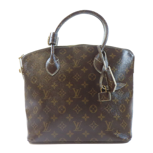 LOUIS VUITTON LV GHW Lockit Handbag M40597 Monogram Fetish Brown
