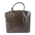 LOUIS VUITTON LV GHW Lockit Handbag M40597 Monogram Fetish Brown