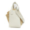 LOEWE GHW Hammock Compact Raffia 2way Shoulder Bag Leather Raffia White