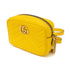 GUCCI GG GHW GG Marmont Chain Shoulder Bag 448065 Calfskin Leather Yellow