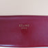 CELINE GHW Frame Medium Shoulder Bag 180263 Calfskin Leather Red Beige