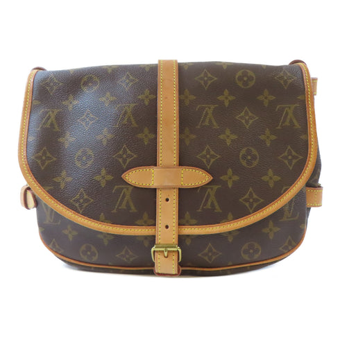 LOUIS VUITTON LV GHW Saumur 30 Shoulder Crossbody Bag M42256 Monogram Brown