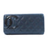 CHANEL Quilted CC SHW Cambon Line Long Wallet Calfksin Leather Black