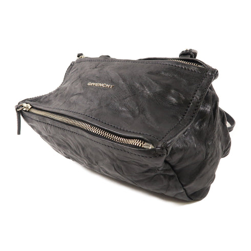 GIVENCHY SHW Mini Pandora Shoulder Bag Calfskin Leather Black