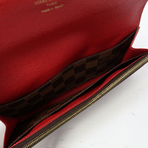 LOUIS VUITTON LV GHW Emilie Long Wallet N63544 Damier Ebene Brown