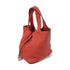 HERMES PHW Picotin PM Tote Bag Taurillon Clemence Stamp T T5 Rose Jaipur/Red