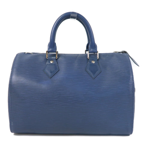 LOUIS VUITTON LV SHW Speedy 30 Handbag Boston Bag M59022 Epi Blue