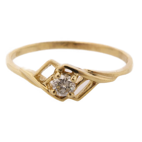 JEWELRY Diamond Ring 18K Yellow Gold US#7.75