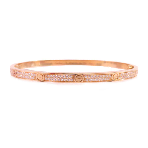 CARTIER Diamond Love Bracelet #18 N6710717 18K Rose Gold
