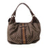 CELINE SHW Hand Bag Shoulder Bag Canvas Brown