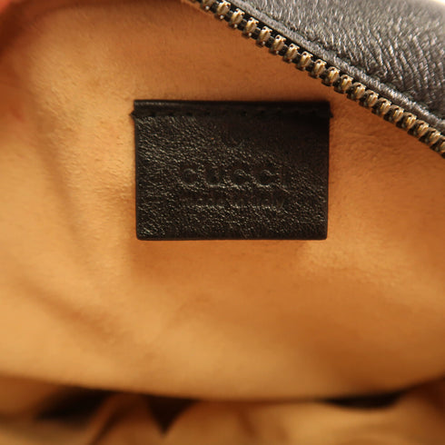 GUCCI GG GHW Shoulder Bag Calfskin Leather 550154 Brown Red