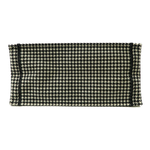 CHRISTIAN DIOR CD Book Tote Shoulder Handbag Canvas Black White