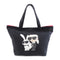 KARL LAGERFELD SHW Tote Shoulder Bag Canvas Black Red