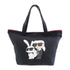 KARL LAGERFELD SHW Tote Shoulder Bag Canvas Black Red