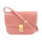CELINE GHW Celine Box Shoulder Bag Calfskin Leather Pink