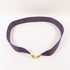 HERMES GHW Shoulder Strap Canvas Leather Blue Brown