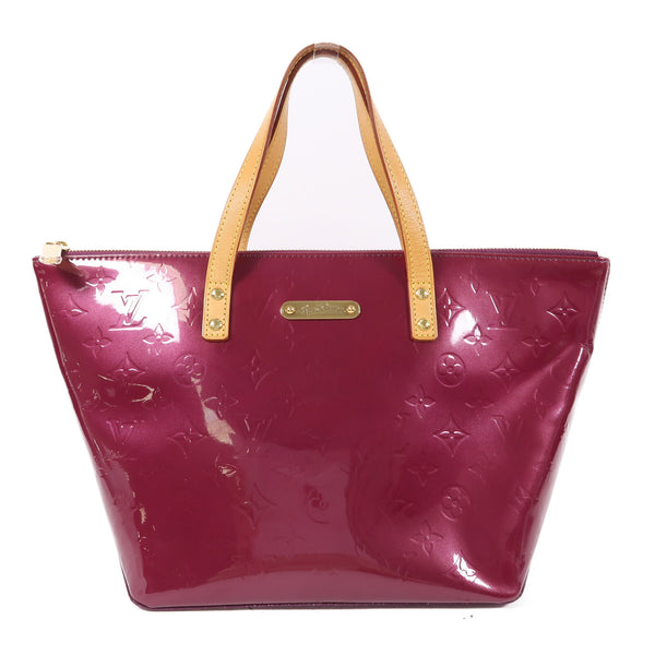 LOUIS VUITTON LV GHW Bellevue PM Handbag M93583 Vernis Purplish Red