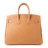 HERMES PHW Birkin 25 Handbag Togo Leather Gold