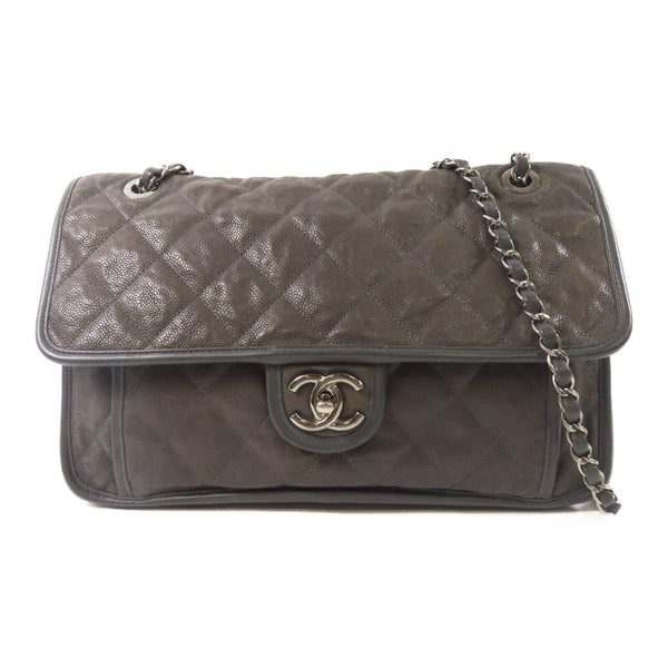 CHANEL CC SHW Chain Shoulder Bag Calfskin Leather v1