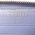 CHANEL CC SHW Zipper Wallet A82284 Lambskin Leather Light Blue
